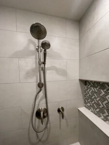Image of hydro rail in shower by Bath Fixer of La Crosse