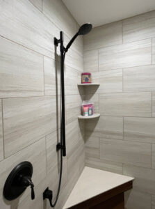 Image of Awaken Slide Bar in shower by Bath Fixer of La Crosse